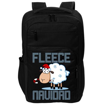 Fleece Navidad Sheep Lamb Ugly Christmas Sweater Design Impact Tech Backpack