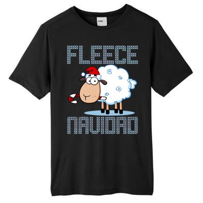 Fleece Navidad Sheep Lamb Ugly Christmas Sweater Design Tall Fusion ChromaSoft Performance T-Shirt