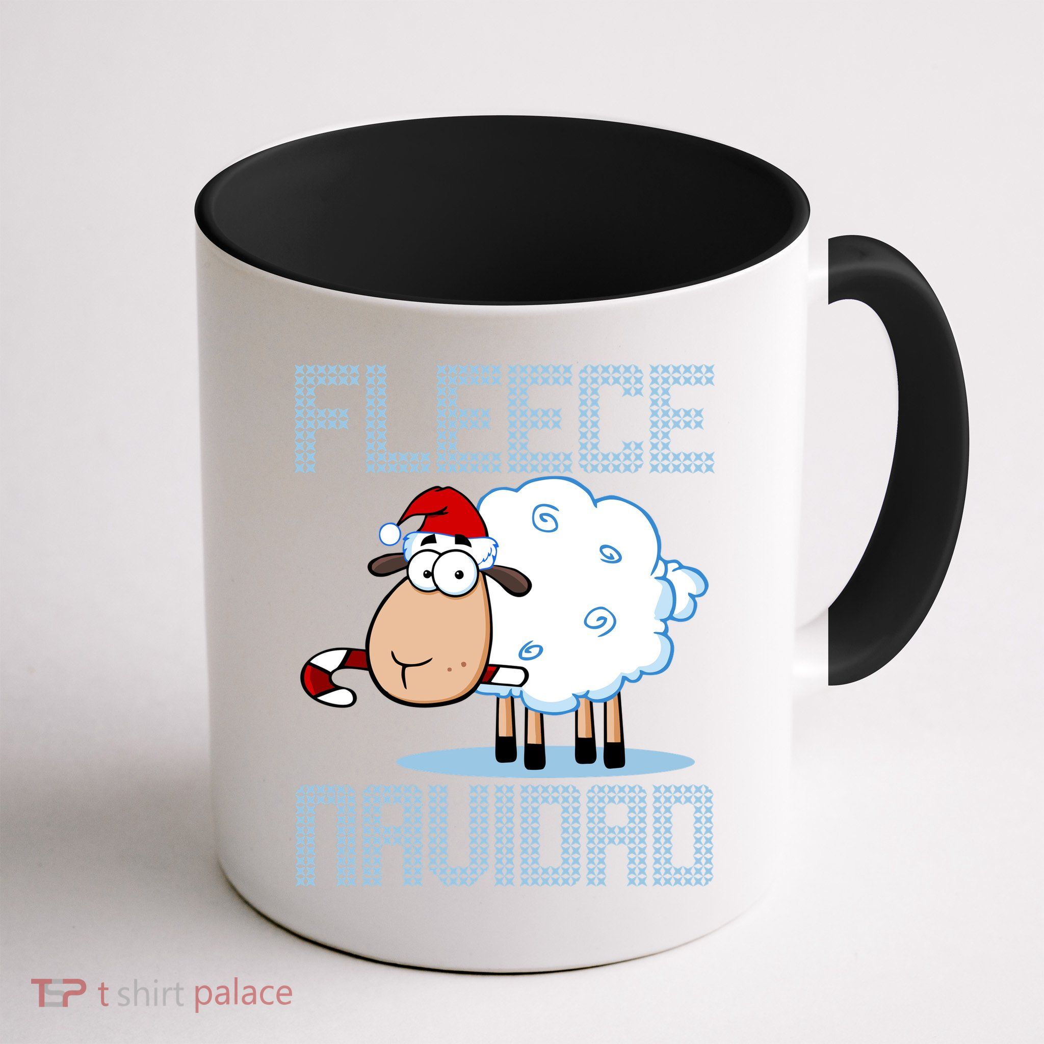 Fleece Navidad Sheep Lamb Ugly Christmas Sweater Design Mug