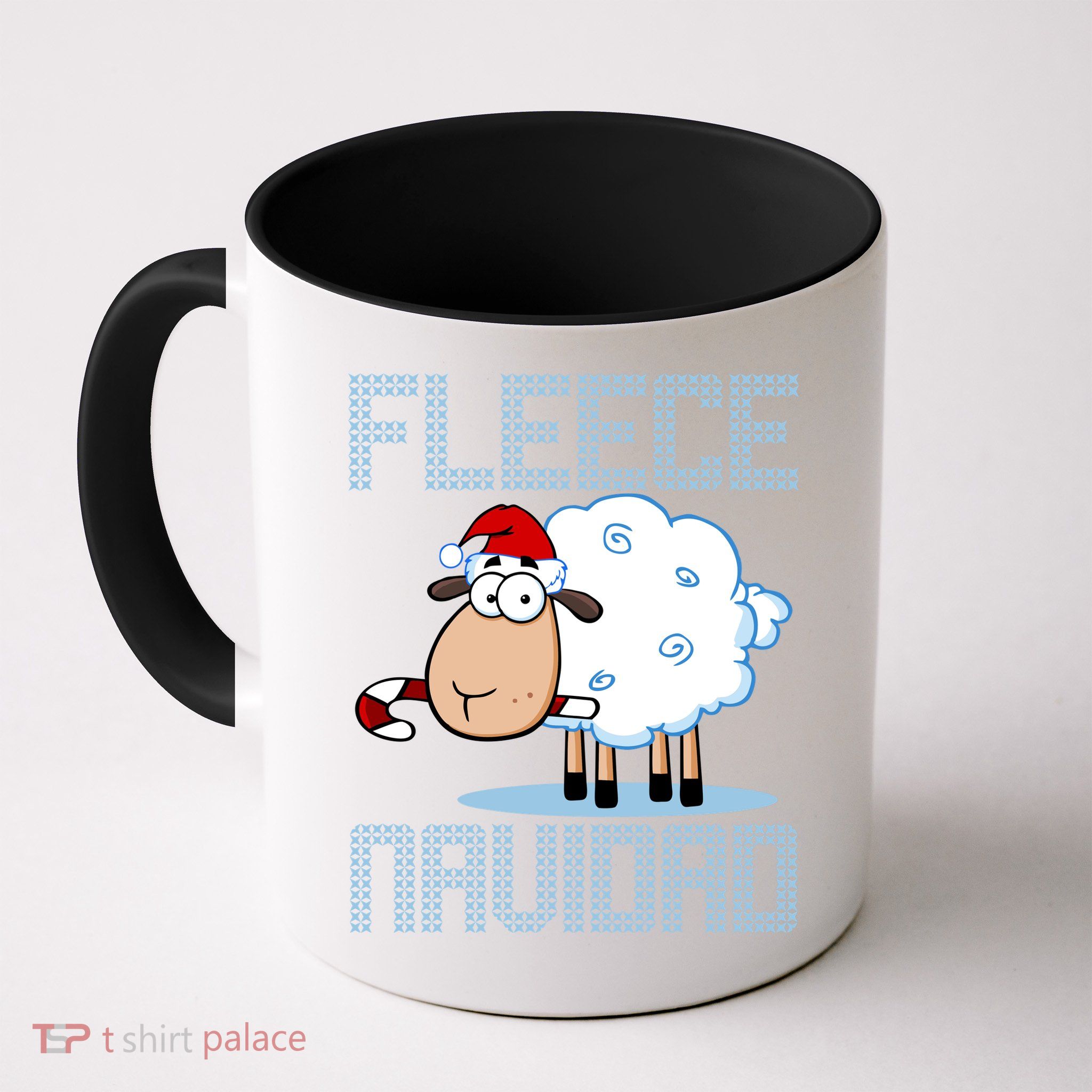 Fleece Navidad Sheep Lamb Ugly Christmas Sweater Design Mug