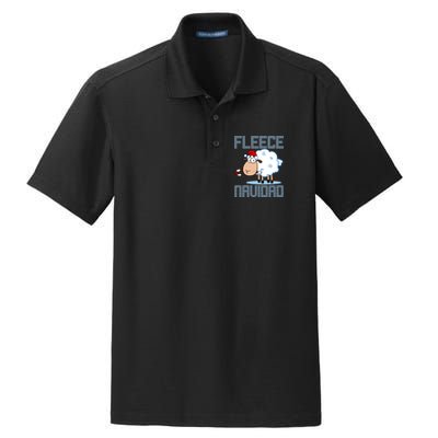 Fleece Navidad Sheep Lamb Ugly Christmas Sweater Design Dry Zone Grid Polo