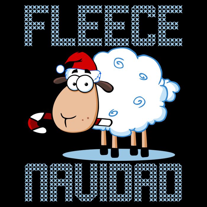 Fleece Navidad Sheep Lamb Ugly Christmas Sweater Design Cooling Performance Long Sleeve Crew