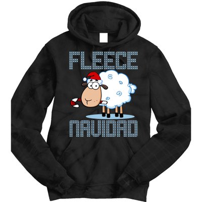 Fleece Navidad Sheep Lamb Ugly Christmas Sweater Design Tie Dye Hoodie