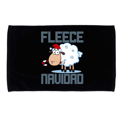 Fleece Navidad Sheep Lamb Ugly Christmas Sweater Design Microfiber Hand Towel