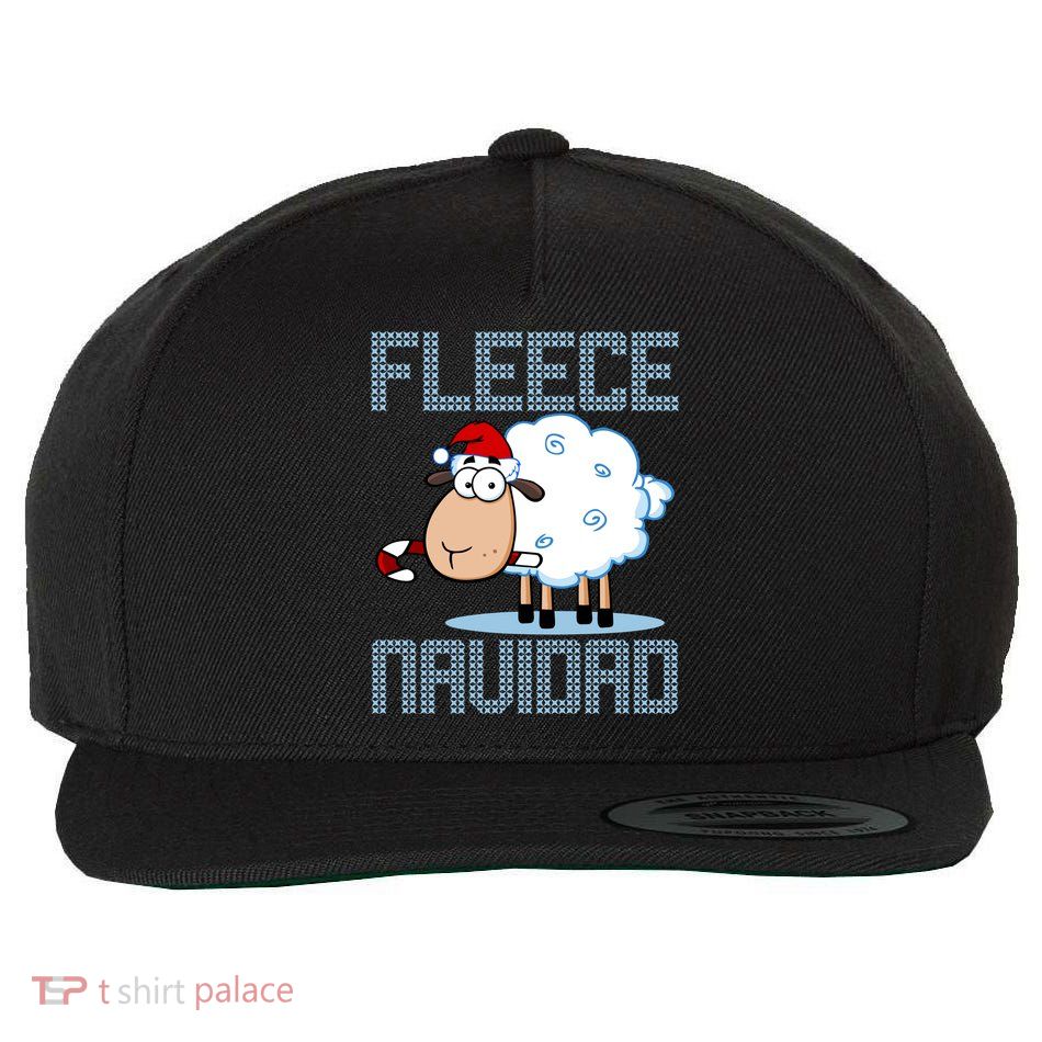 Fleece Navidad Sheep Lamb Ugly Christmas Sweater Design Wool Snapback Cap