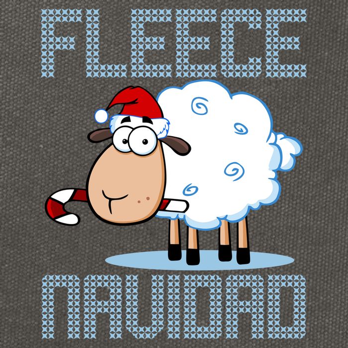 Fleece Navidad Sheep Lamb Ugly Christmas Sweater Design Cotton Canvas Backpack