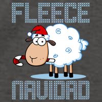 Fleece Navidad Sheep Lamb Ugly Christmas Sweater Design Vector Backpack
