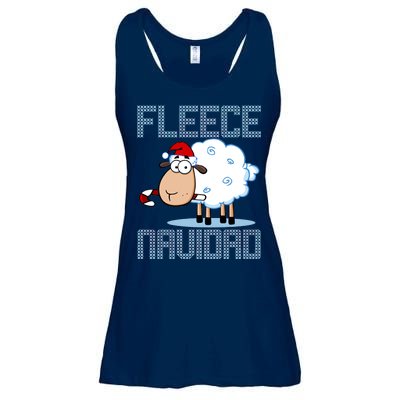 Fleece Navidad Sheep Lamb Ugly Christmas Sweater Design Ladies Essential Flowy Tank