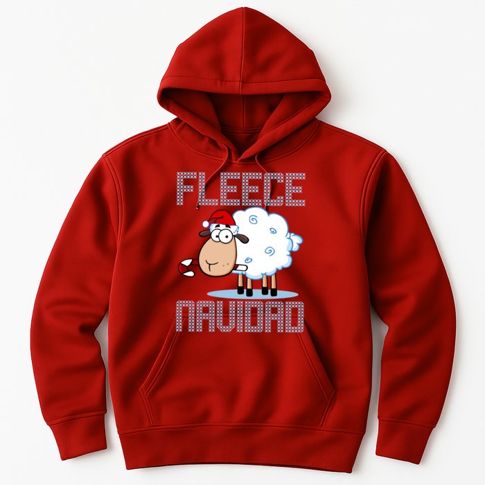 Fleece Navidad Sheep Lamb Ugly Christmas Sweater Design Hoodie