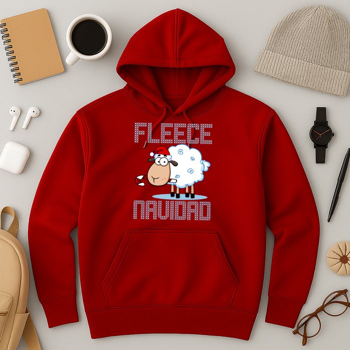 Fleece Navidad Sheep Lamb Ugly Christmas Sweater Design Hoodie
