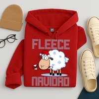 Fleece Navidad Sheep Lamb Ugly Christmas Sweater Design Hoodie