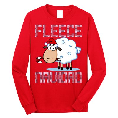 Fleece Navidad Sheep Lamb Ugly Christmas Sweater Design Long Sleeve Shirt