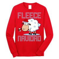 Fleece Navidad Sheep Lamb Ugly Christmas Sweater Design Long Sleeve Shirt