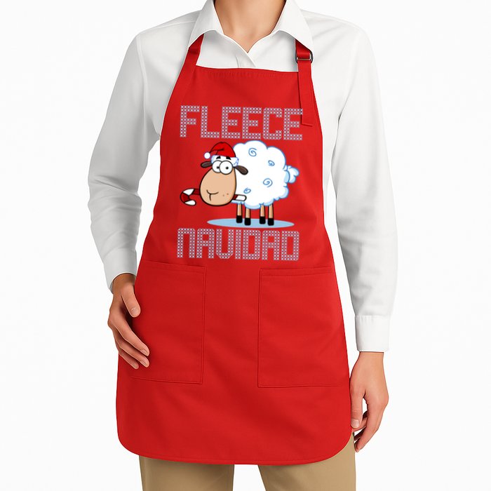 Fleece Navidad Sheep Lamb Ugly Christmas Sweater Design Apron
