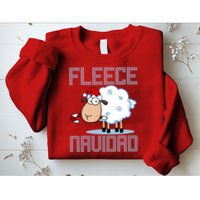 Fleece Navidad Sheep Lamb Ugly Christmas Sweater Design Sweatshirt
