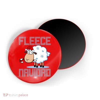 Fleece Navidad Sheep Lamb Ugly Christmas Sweater Design Magnet