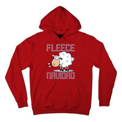 Fleece Navidad Sheep Lamb Ugly Christmas Sweater Design Tall Hoodie