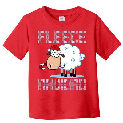 Fleece Navidad Sheep Lamb Ugly Christmas Sweater Design Toddler T-Shirt