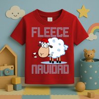 Fleece Navidad Sheep Lamb Ugly Christmas Sweater Design Toddler T-Shirt