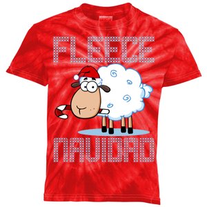 Fleece Navidad Sheep Lamb Ugly Christmas Sweater Design Kids Tie-Dye T-Shirt