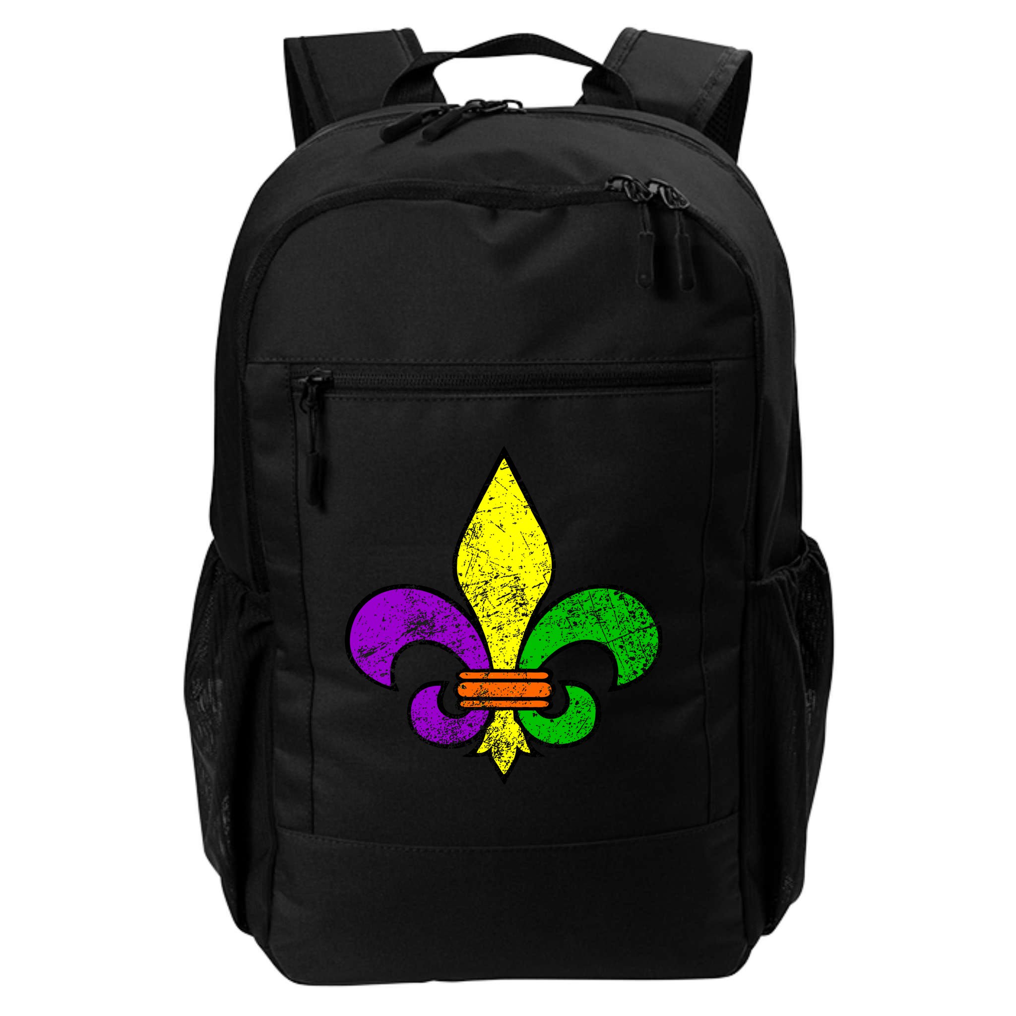 Fleur De Lis Retro Mardi Gras New Orleans Logo Backpack