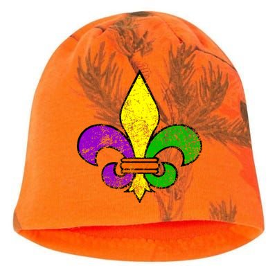 Fleur De Lis Retro Mardi Gras New Orleans Logo Kati - Camo Knit Beanie