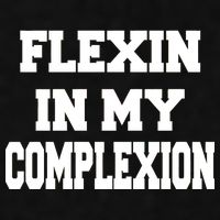 Flexin In My Complexion Ladies PosiCharge Tri-Blend Wicking Tank