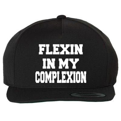 Flexin In My Complexion Wool Snapback Cap