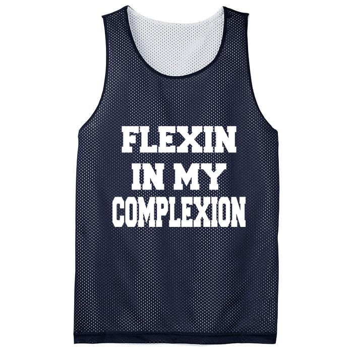 Flexin In My Complexion Mesh Reversible Basketball Jersey Tank