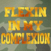Flexin In My Complexion Gold Print Legacy Tie Dye Trucker Hat