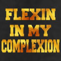 Flexin In My Complexion Gold Print Adult Drive Performance Visor