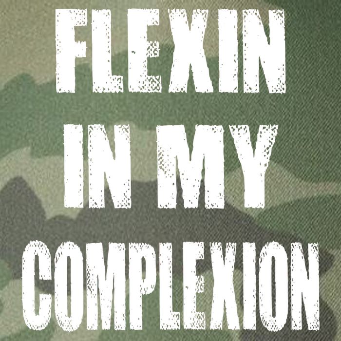 Flexin My Complexion Distressed Logo Legacy Tie Dye Trucker Hat