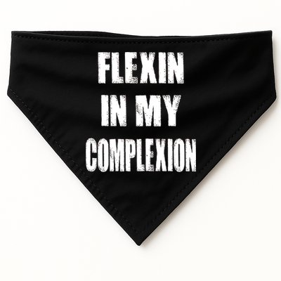 Flexin My Complexion Distressed Logo USA-Made Doggie Bandana