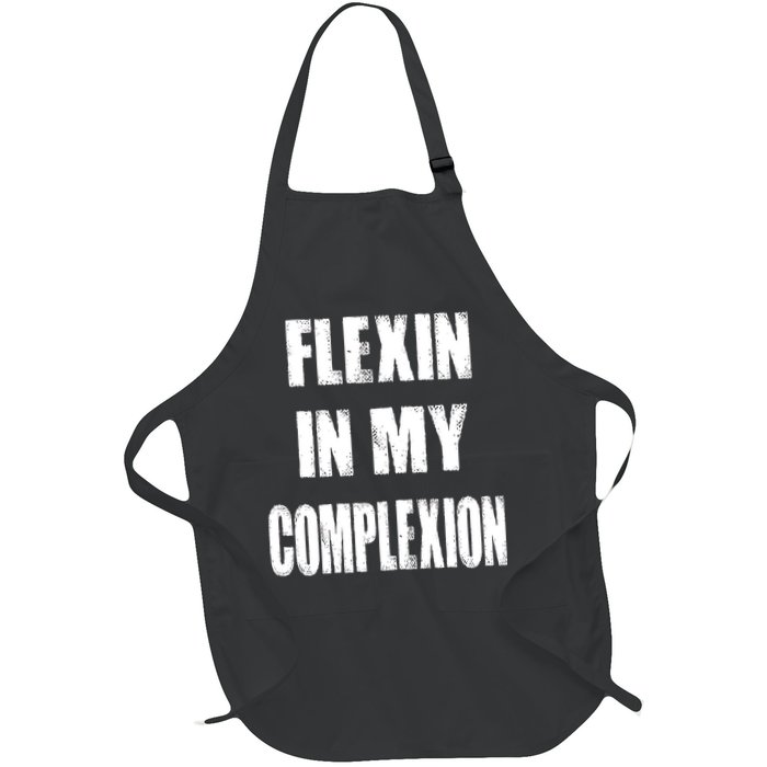 Flexin My Complexion Distressed Logo Apron