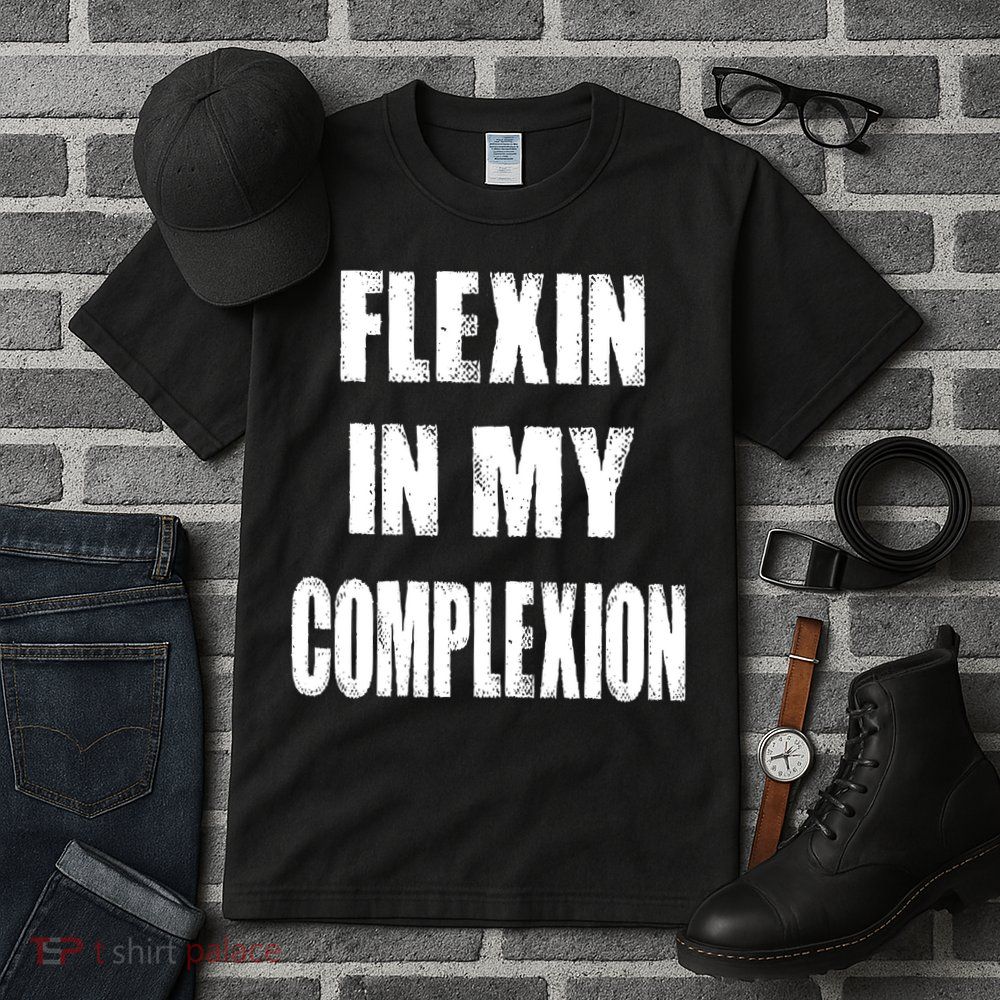 Flexin My Complexion Distressed Logo Tall T-Shirt