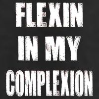 Flexin My Complexion Distressed Logo Trucker Hat