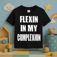 Flexin My Complexion Distressed Logo Toddler T-Shirt