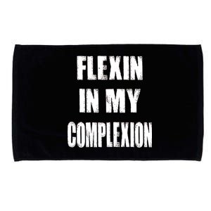 Flexin My Complexion Distressed Logo Microfiber Hand Towel