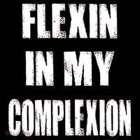 Flexin My Complexion Distressed Logo Wool Snapback Cap