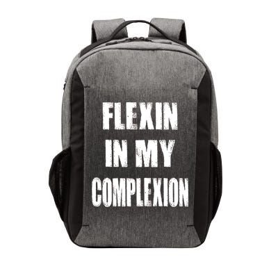 Flexin My Complexion Distressed Logo Vector Backpack