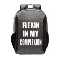 Flexin My Complexion Distressed Logo Vector Backpack