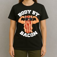 Flexing Body by Bacon T-Shirt