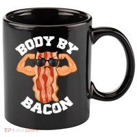 Flexing Body by Bacon 11oz C Handle Ceramic Mug
