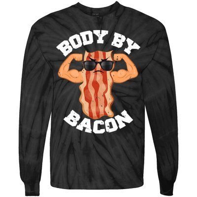 Flexing Body by Bacon Tie-Dye Long Sleeve Shirt