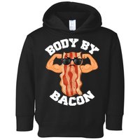 Flexing Body by Bacon Toddler Hoodie