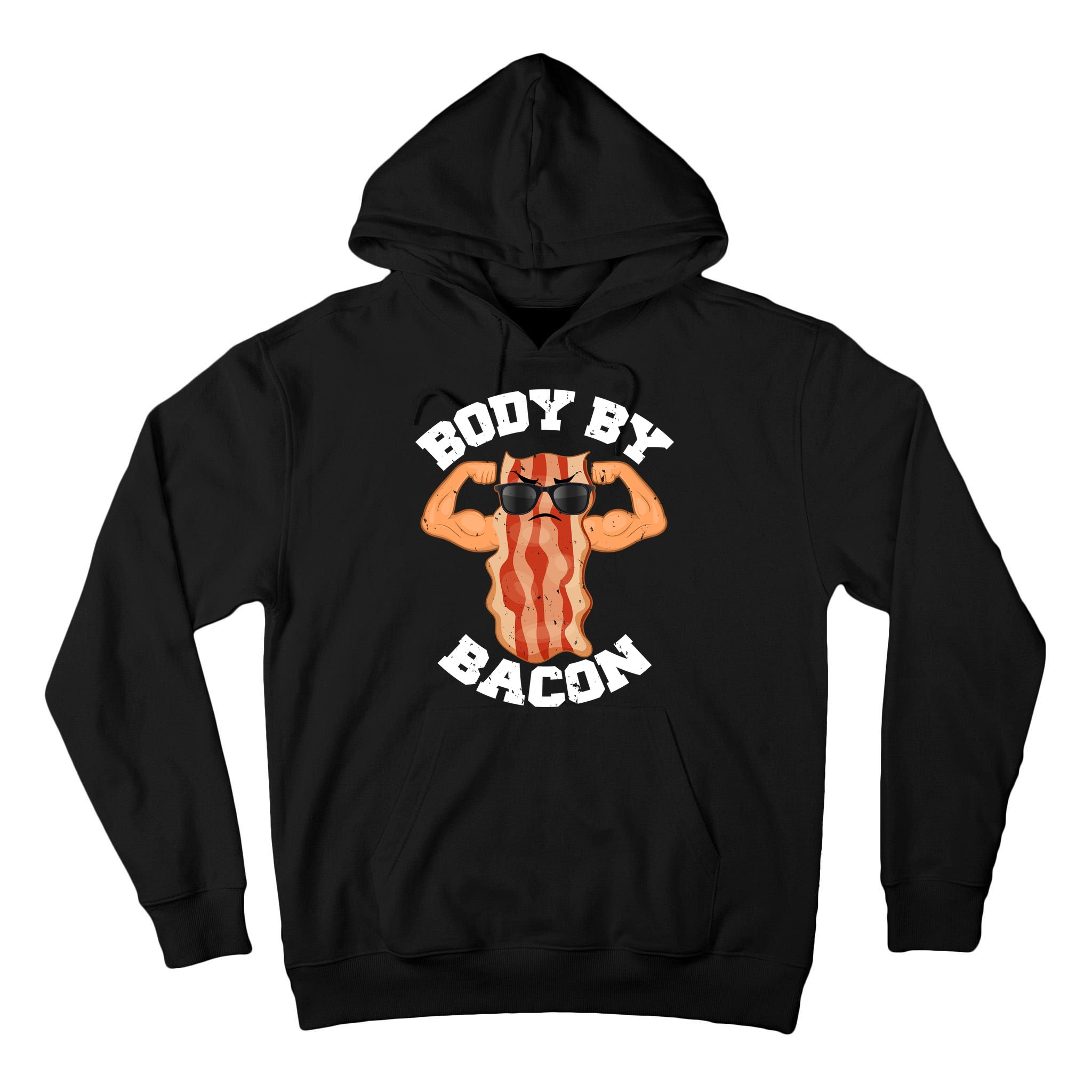 Flexing Body by Bacon Tall Hoodie