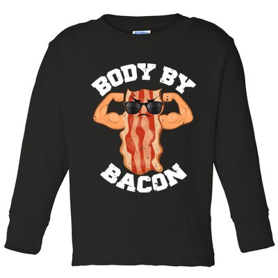Flexing Body by Bacon Toddler Long Sleeve Shirt