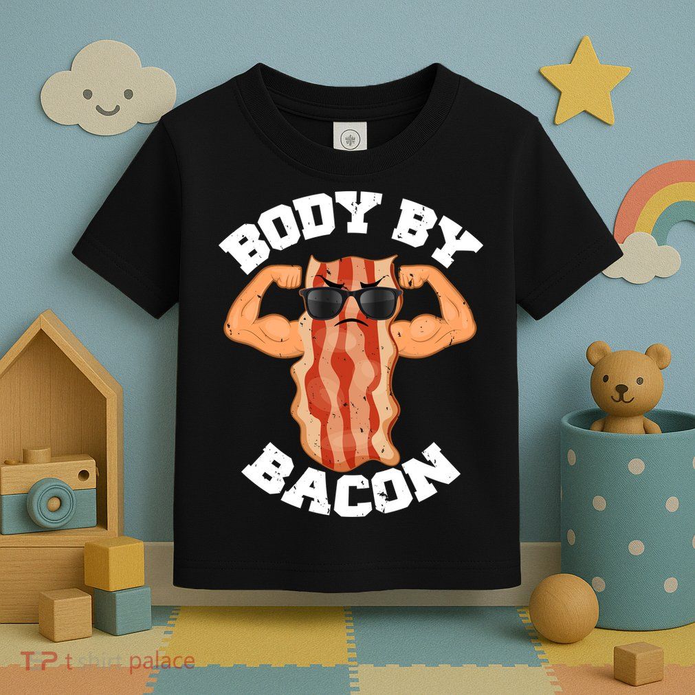 Flexing Body by Bacon Toddler T-Shirt