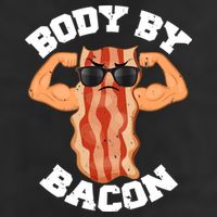 Flexing Body by Bacon Microfiber Hand Towel