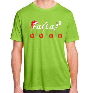 Fa (La)8 Funny Christmas Santa Fa La Math Teacher Student Adult ChromaSoft Performance T-Shirt